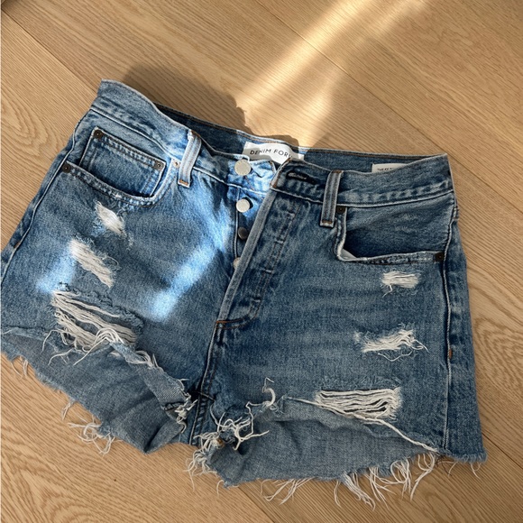 Aritzia denim shorts - Picture 3 of 4